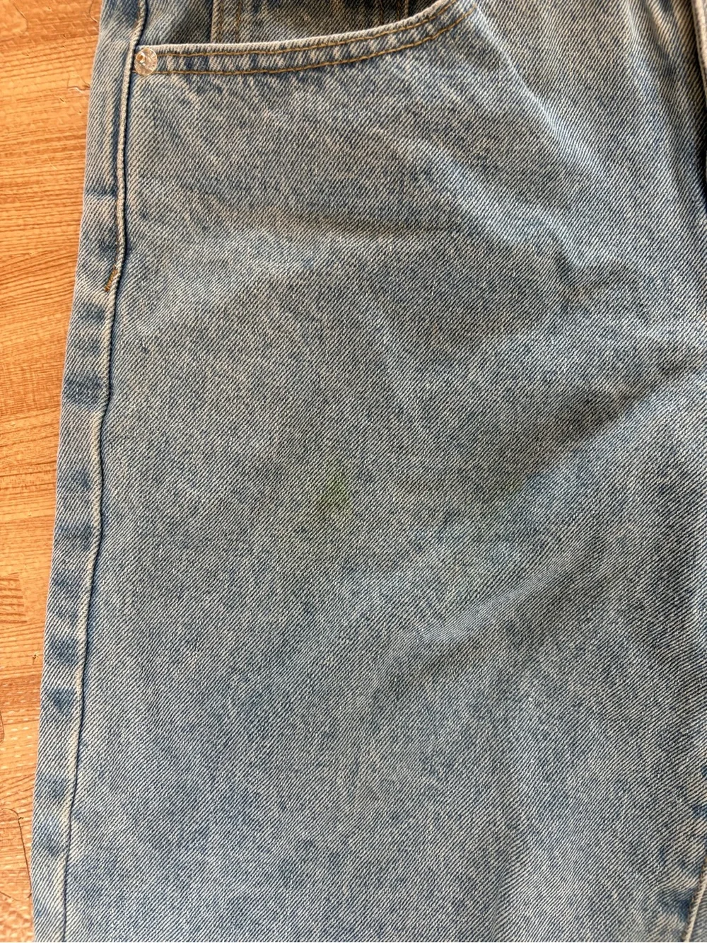EDIKTED Denim Jorts Light Wash Long Jean Shorts Size S Y2K Inspired